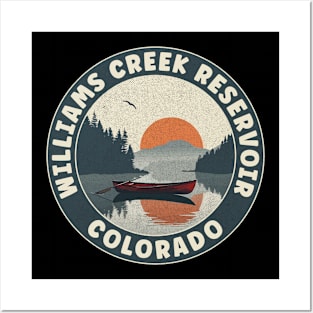 Williams Creek Reservoir Colorado Sunset Posters and Art